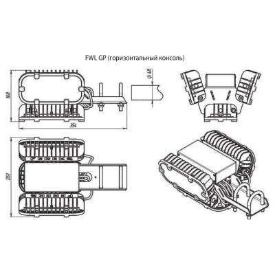 Периметральный светильник FWL GP 15-100/К15-Ш/850/04/K IP66 FEREKS Периметральный светильник FWL GP 15-100/К15-Ш/850/04/K IP66 FEREKS