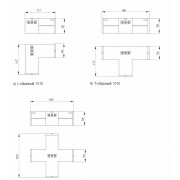 Светильник T-образный LIGHTING 1010 10/4000К 117х180х58 белый