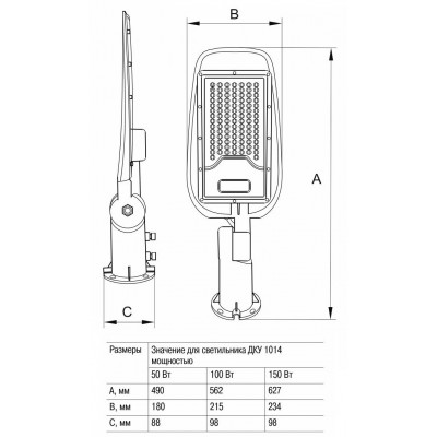 Светильник LIGHTING ДКУ 1014-50Ш PRO 5000К IP65 Светильник LIGHTING ДКУ 1014-50Ш PRO 5000К IP65