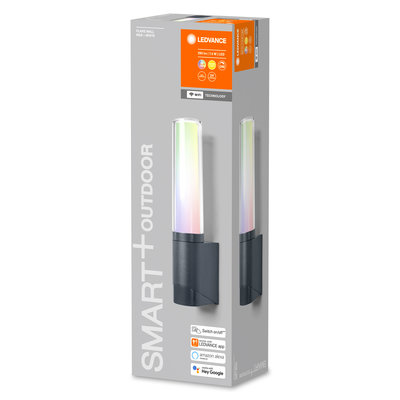 Светодиодный настенный светильник Smart Outd WiFi FLARE WALL RGB W DG Светодиодный настенный светильник Smart Outd WiFi FLARE WALL RGB W DG