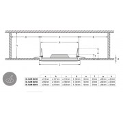 Даунлайт DL Slim SQUARE 210 18W 4000K WT