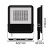 Прожектор FL AREA 105W/830 Asym 48x92 BK Прожектор FL AREA 105W/830 Asym 48x92 BK
