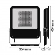 Прожектор FL AREA 145W/840 Asym 48x92 BK