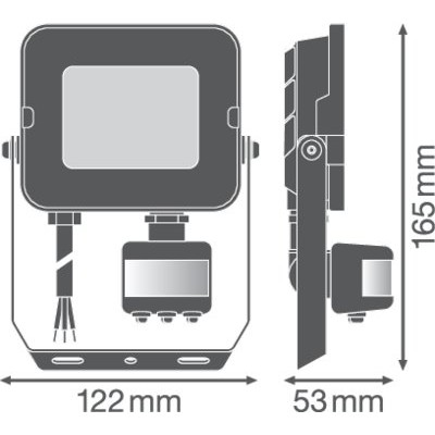 Прожектор FL COMP SEN V 20W 840 SYM 100 BK Прожектор FL COMP SEN V 20W 840 SYM 100 BK