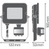 Прожектор FL COMP SEN V 20W 840 SYM 100 BK Прожектор FL COMP SEN V 20W 840 SYM 100 BK