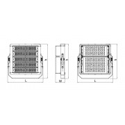 Прожектор FL Eco Class HP 500W 857 W 67500 BK