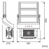 Прожектор FL MAX LUM 900W 757 Asym 50X110 Wal Прожектор FL MAX LUM 900W 757 Asym 50X110 Wal