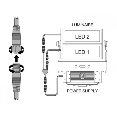 Прожектор FL MAX LUM 600W 757 Asym 50X110 Wal Прожектор FL MAX LUM 600W 757 Asym 50X110 Wal