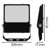 Прожектор FL PRF Asym 55x110 150W 4000K BK Прожектор FL PRF Asym 55x110 150W 4000K BK