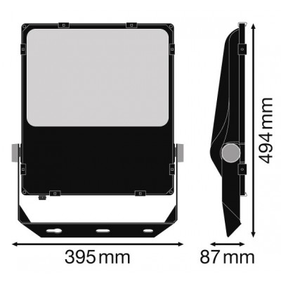 Прожектор FL PRF Asym 55x110 200W 4000K BK Прожектор FL PRF Asym 55x110 200W 4000K BK