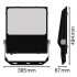 Прожектор FL PRF Asym 55x110 200W 4000K BK Прожектор FL PRF Asym 55x110 200W 4000K BK
