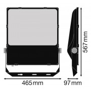Прожектор FL PRF Asym 55x110 290W 3000K BK