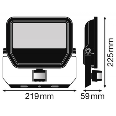 Прожектор FL PFM S 50W/4000K SYM 100 BK Прожектор FL PFM S 50W/4000K SYM 100 BK