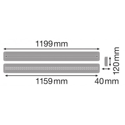 LINEAR IndiviLED D/I Dali 1200 42W/3000K LINEAR IndiviLED D/I Dali 1200 42W/3000K