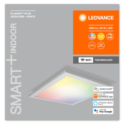 Светодиодная панель Smart WiFi PLANON PLUS 30X30 RGB W Светодиодная панель Smart WiFi PLANON PLUS 30X30 RGB W
