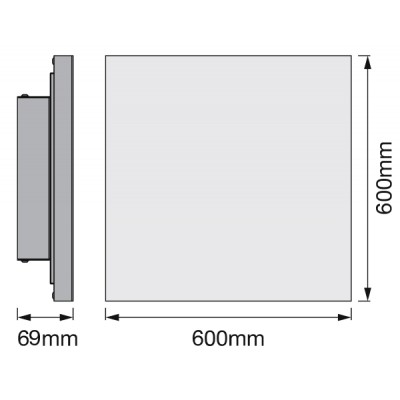 Светодиодная панель Smart WiFi PLANON FRAMELESS 60X60 TW Светодиодная панель Smart WiFi PLANON FRAMELESS 60X60 TW
