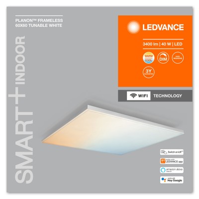 Светодиодная панель Smart WiFi PLANON FRAMELESS 60X60 TW Светодиодная панель Smart WiFi PLANON FRAMELESS 60X60 TW