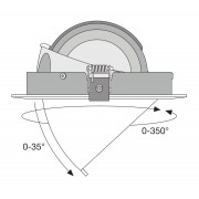 Спот светильник SP VARIO DN170 35W/4000K 24DEG WT