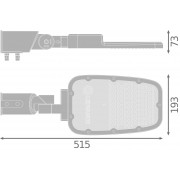 Светильник SL AREA MD V 65W 740 RV20ST Gy