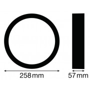 Накладка декоративная Ring 250 BK SF BLKH