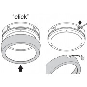 Накладка декоративная Ring 250 BK SF BLKH